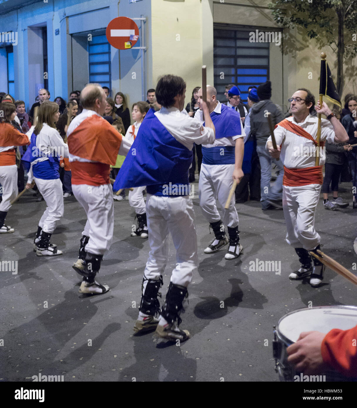 street party barcelona Stock Photo