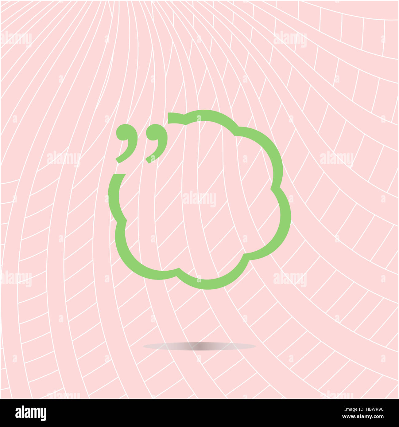Quotation mark speech bubble and chat symbol Stock Photo - Alamy