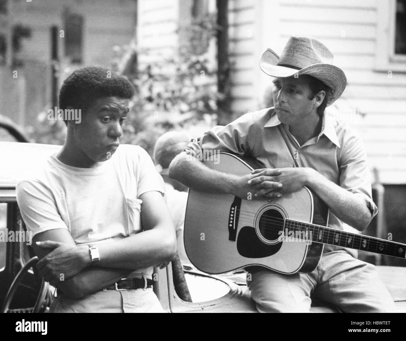 GREASED LIGHTNING, from left Richard Pryor, Beau Bridges, 1977 Stock