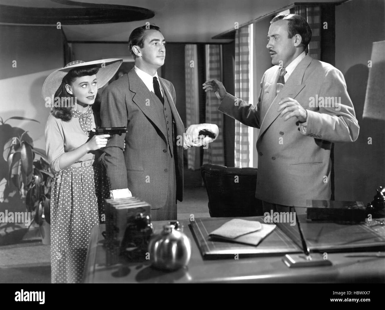 HAZARD, Paulette Goddard, Macdonald Carey, Fred Clark, 1948 Stock Photo