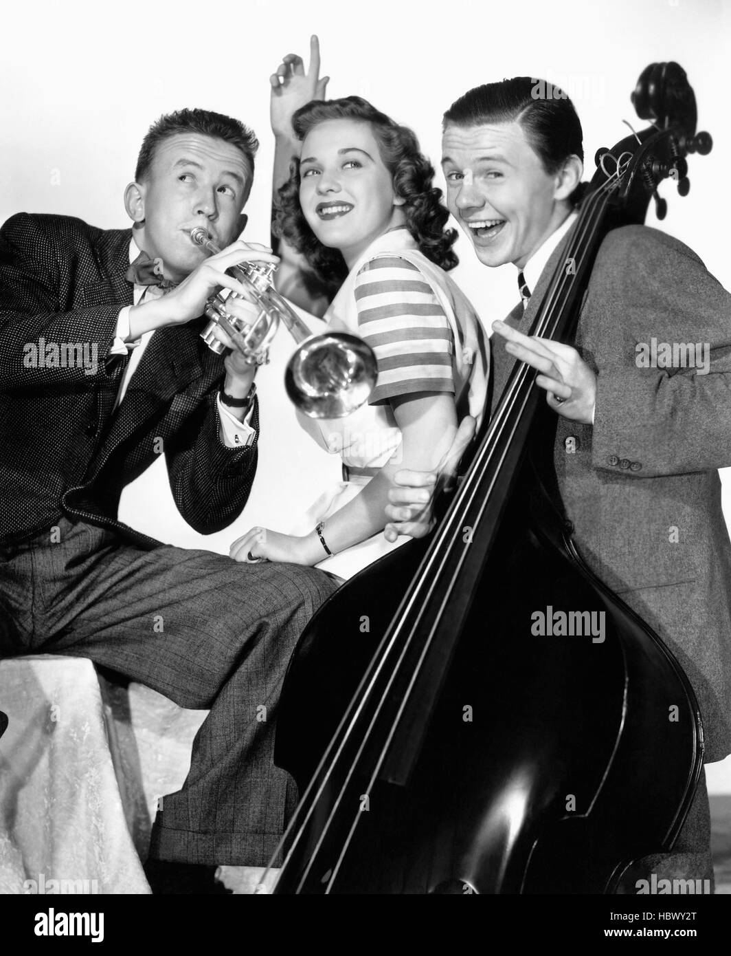 HENRY ALDRICH SWINGS IT, from left, Charles Smith, Mimi Chandler, Jimmy ...