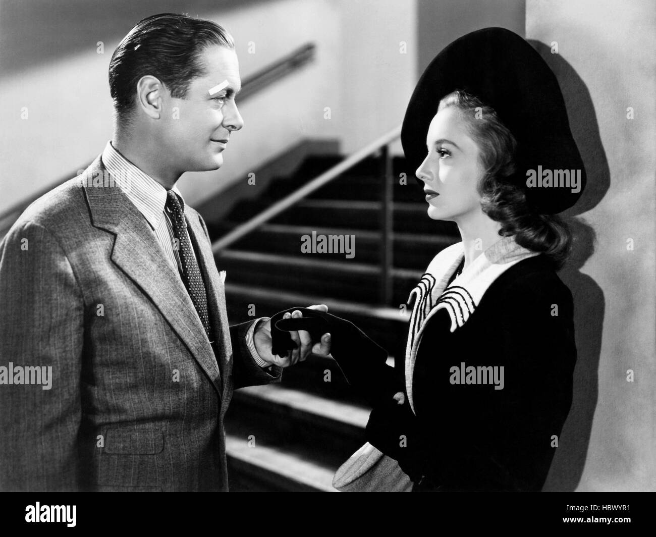 HERE COMES MR. JORDAN, from left, Robert Montgomery, Evelyn Keyes, 1941