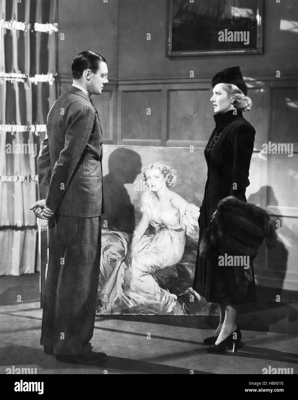 HISTORY IS MADE AT NIGHT, Colin Clive, Jean Arthur, 1937 Stock Photo