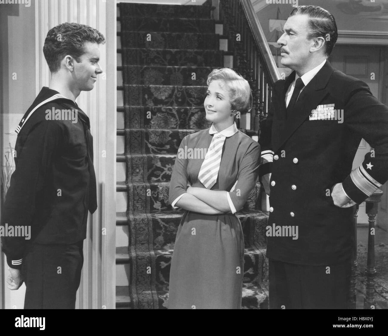 HIT THE DECK, from left: Russ Tamblyn, Jane Powell, Walter Pidgeon ...