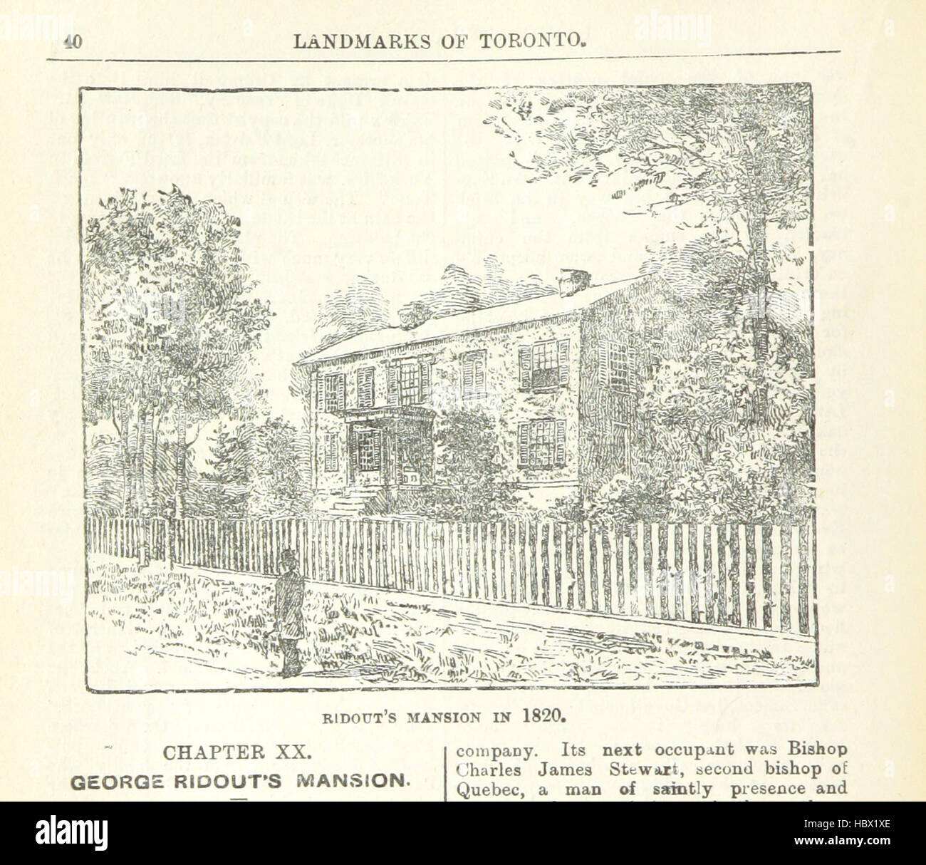 Image taken from page 76 of 'Robertson's Landmarks of Toronto. A collection of historical sketches of the old town of York from 1792 until 1833 (till 1837) and of Toronto from 1834 to 1893 (to 1914). Also ... engravings ... Published from the Toronto “Eve Image taken from page 76 of 'Robertson's Landmarks of Toronto Stock Photo