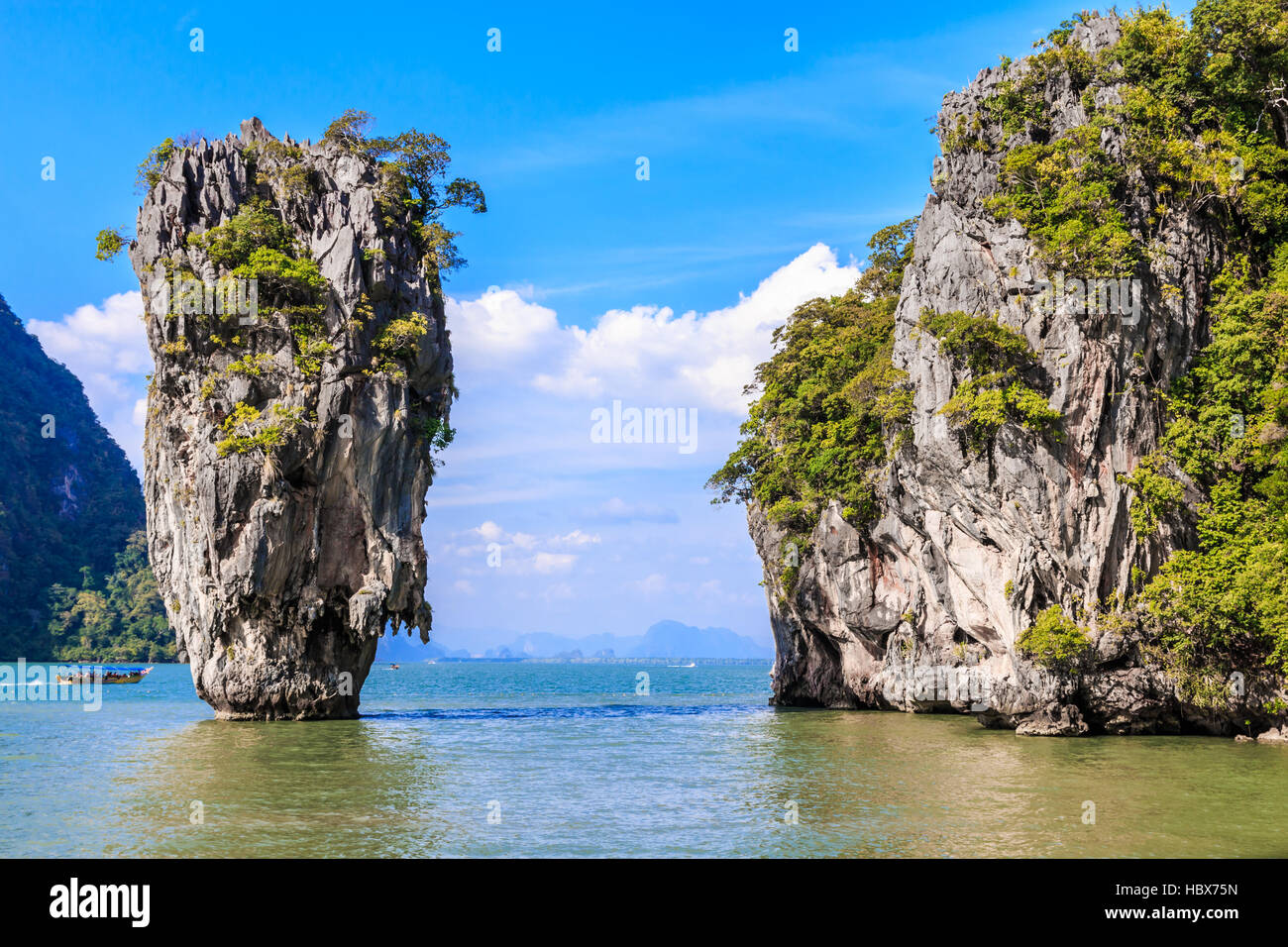 Thailand. James Bond Island in Phang Nga Bay. Stock Photo