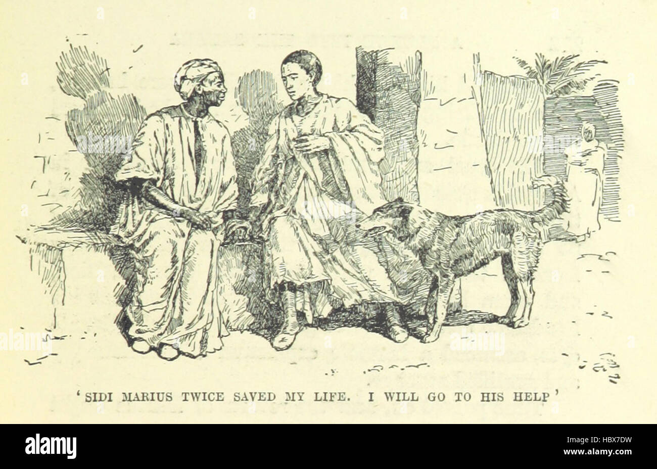 Image taken from page 247 of 'A Plunge into the Sahara. An adventure of to-day ... With illustrations by P. Crampel' Image taken from page 247 of 'A Plunge into the Stock Photo