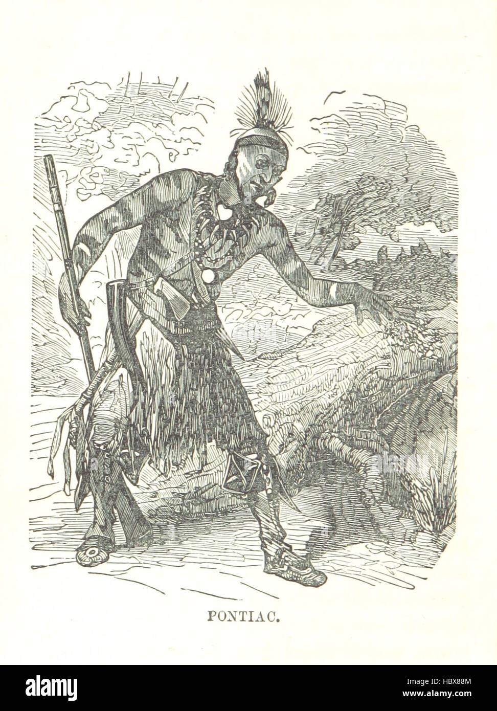 Image taken from page 230 of 'Illustrated Historical Sketches of the Indians, exhibiting their manners and customs on the battle field, and in the Wigwam ... From the best authorities' Image taken from page 230 of 'Illustrated Historical Sketches of Stock Photo