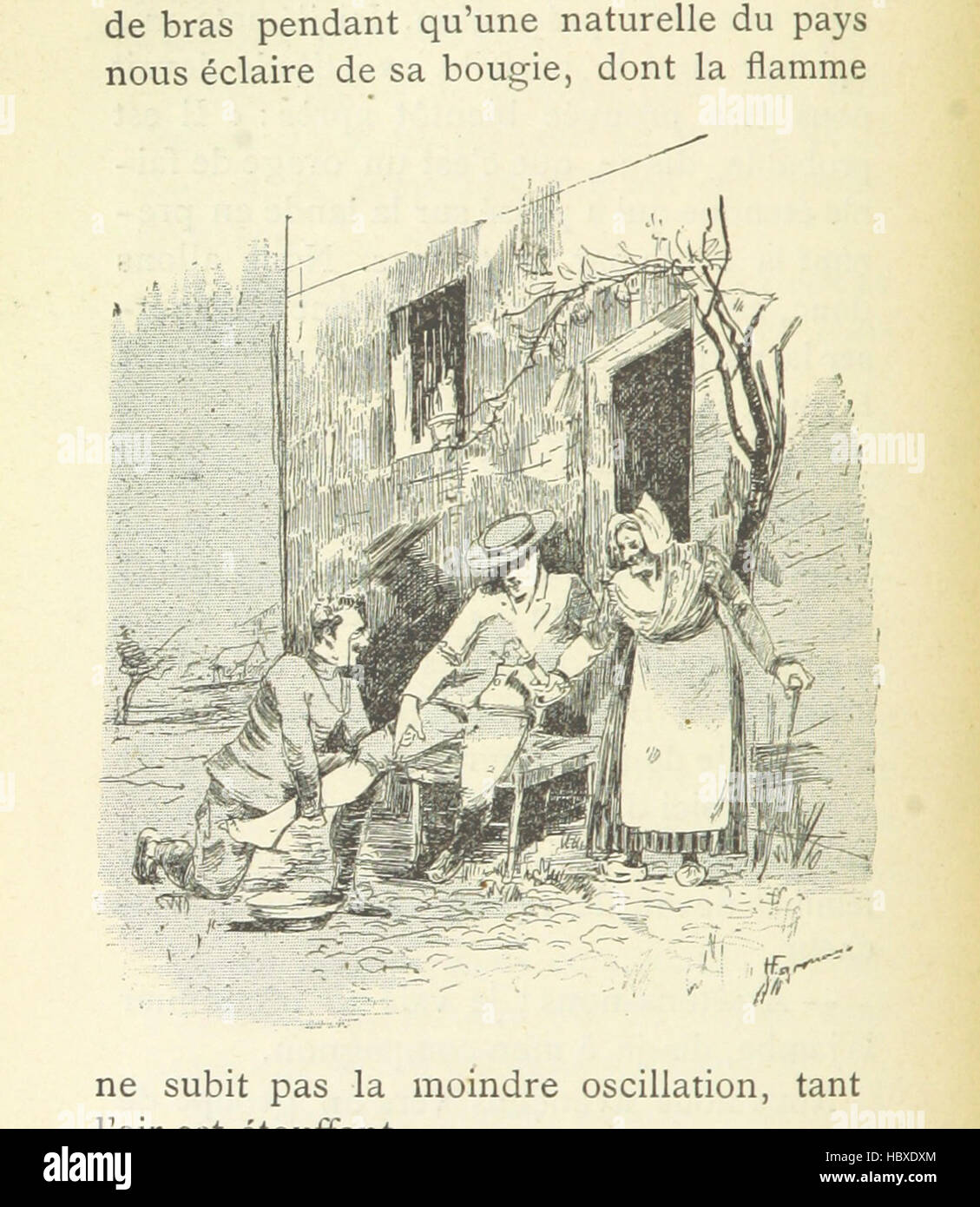 Image taken from page 128 of 'Vélo! Toro! De Paris à Madrid à bicyclette. Illustrations, etc' Image taken from page 128 of 'Vélo! Toro! De Paris Stock Photo