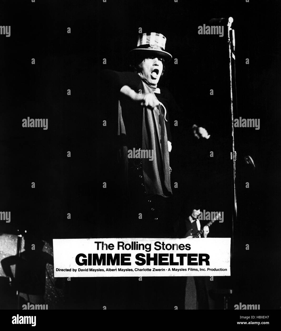 GIMME SHELTER, Mick Jagger, 1970 Stock Photo Alamy
