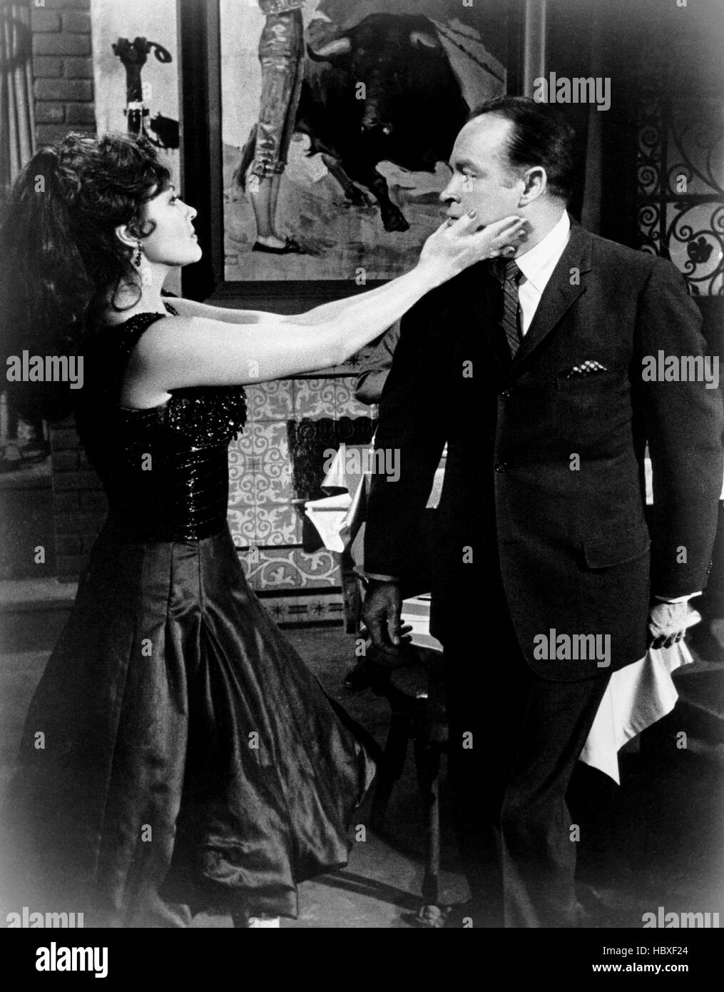 A GLOBAL AFFAIR, from left, Yvonne De Carlo, Bob Hope, 1964 Stock Photo