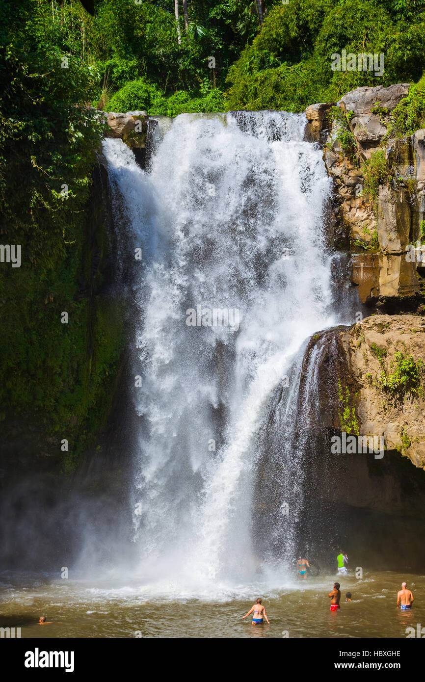 Tegenungan Waterfall - Bali island Indonesia Stock Photo