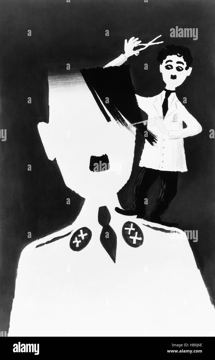 THE GREAT DICTATOR, Charlie Chaplin, 1940 Stock Photo