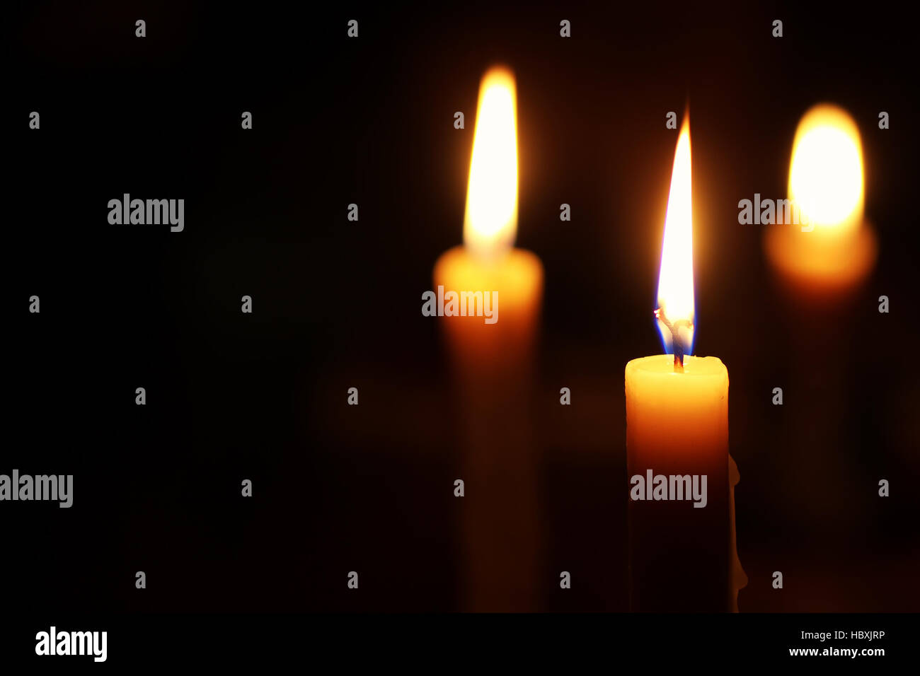 candle flame isolated on black Stock Photo - Alamy