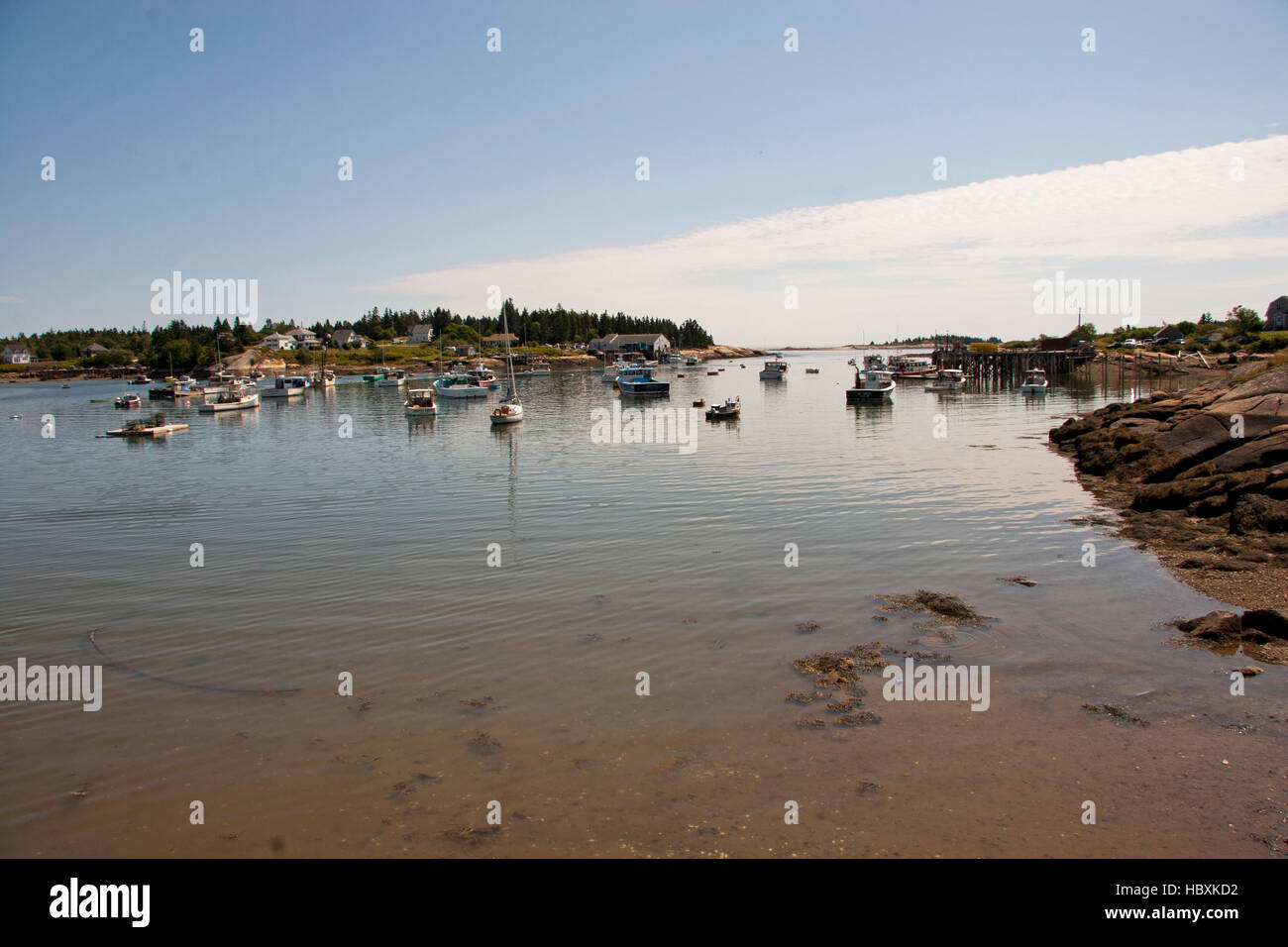 Lubec maine harbor hires stock photography and images Alamy
