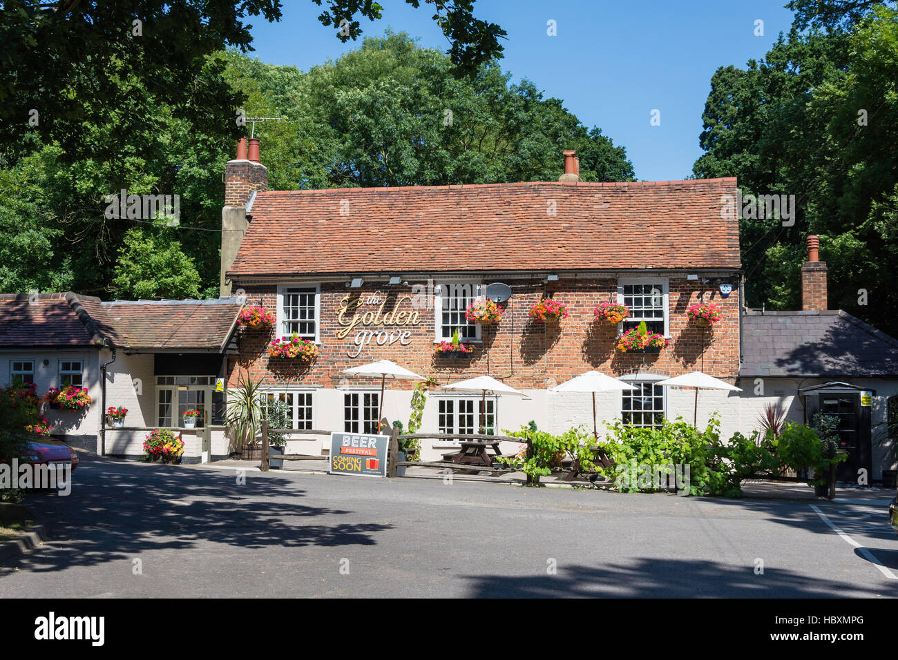 The Golden Grove Pub, Ruxbury Road, Chertsey, Surrey, England, United