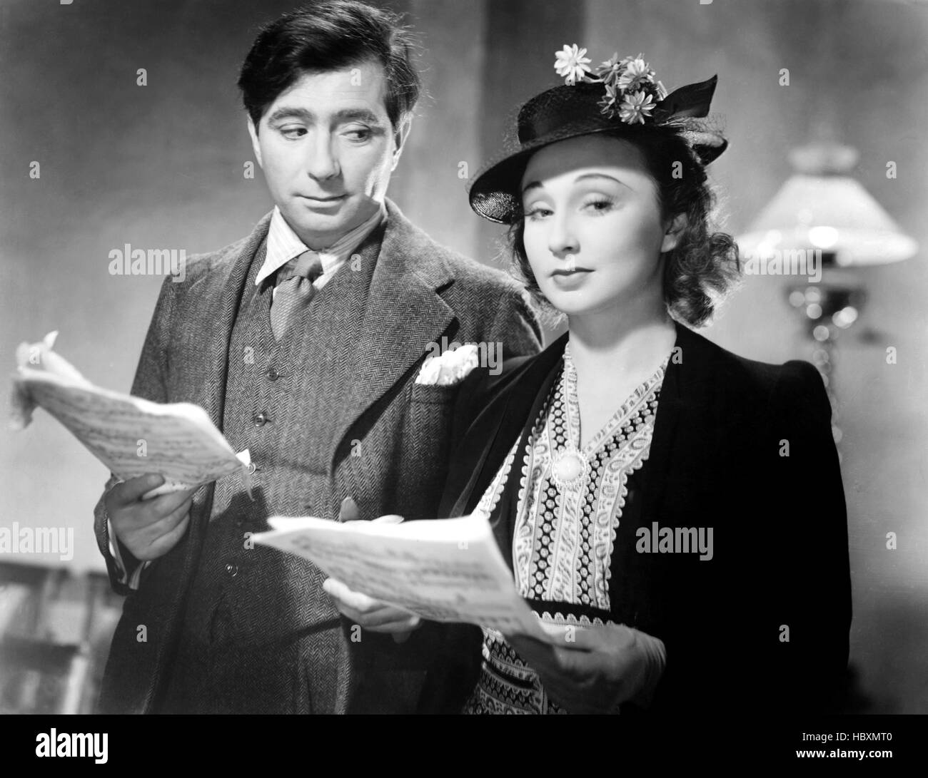 HAUNTED HONEYMOON, (aka BUSMAN'S HONEYMOON), from left, Robert Newton ...