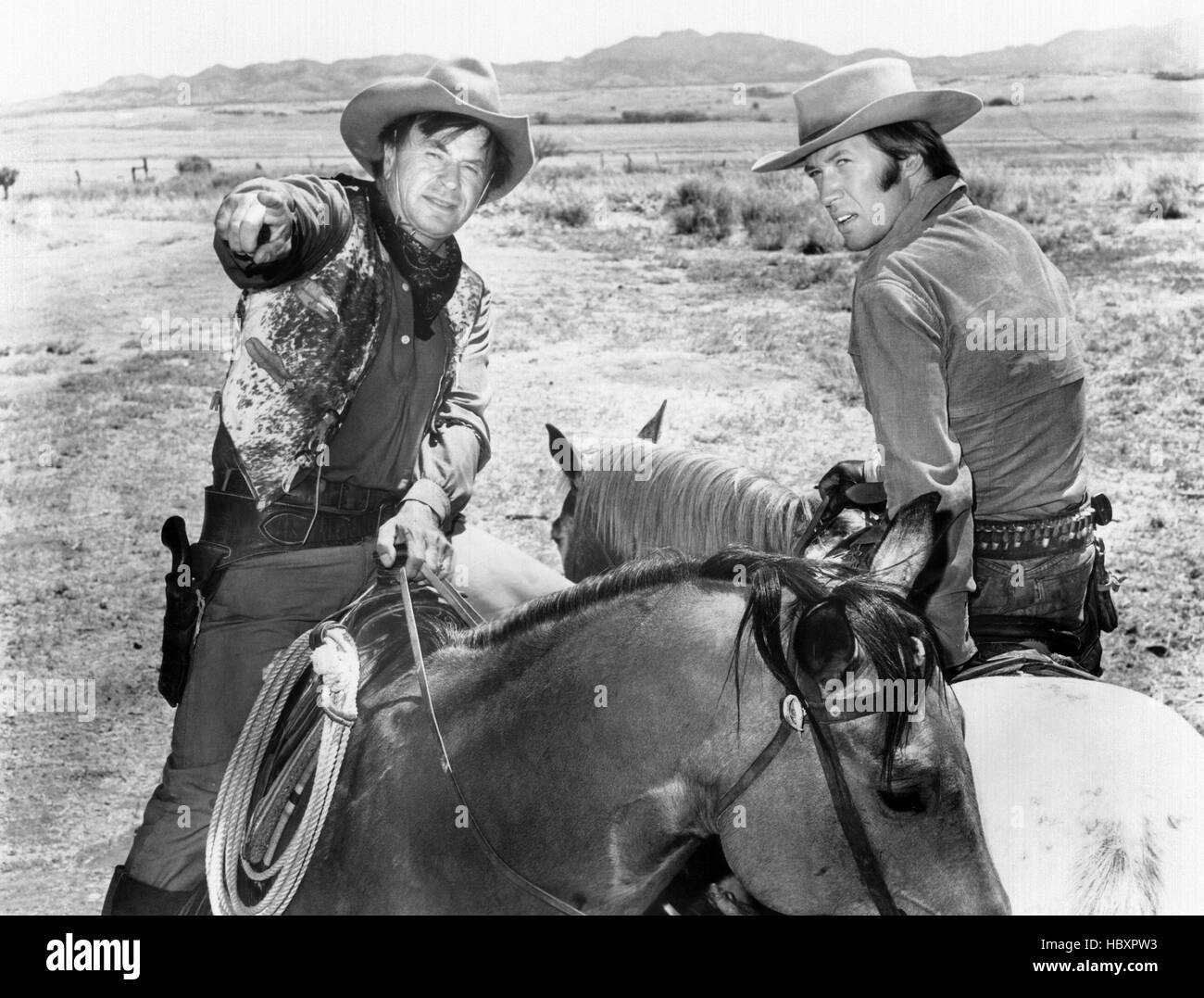 HEAVEN WITH A GUN, from left, Noah Beery, Jr., David Carradine, 1969