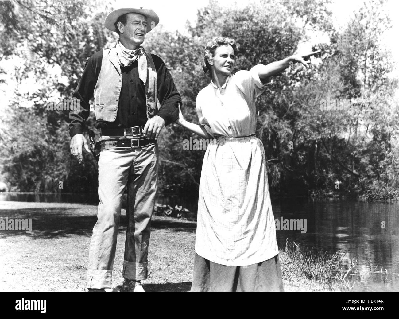 HONDO, John Wayne, Geraldine Page, 1954 Stock Photo Alamy