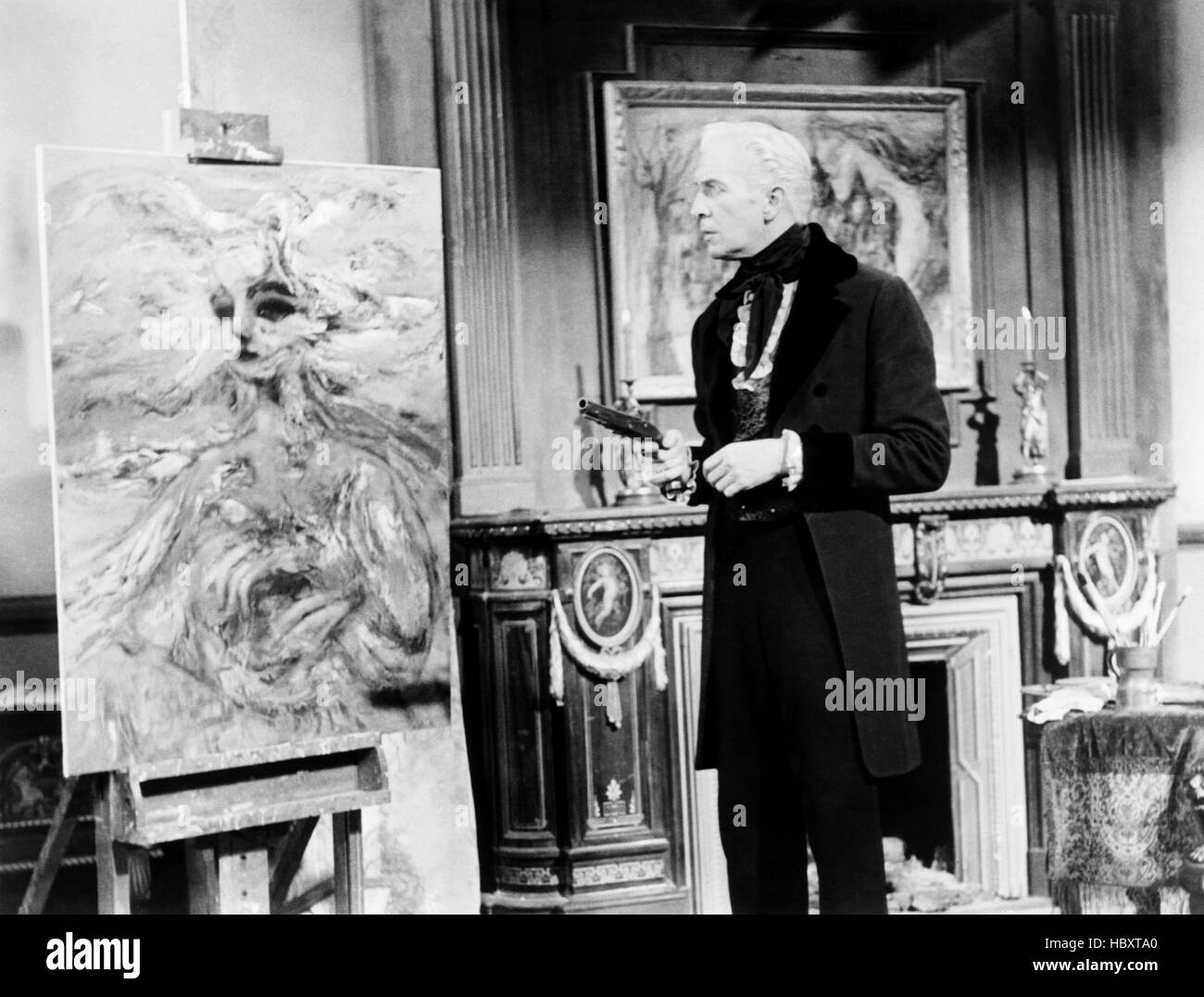 HOUSE OF USHER, Vincent Price, (painting by Burt Shonberg), 1960 Stock