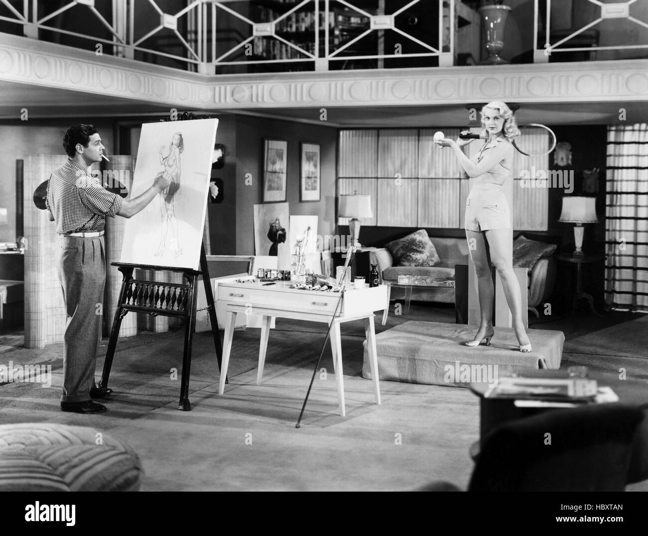 HOUSE OF HORRORS, from left, Robert Lowery, Joan Shawlee, (aka Joan