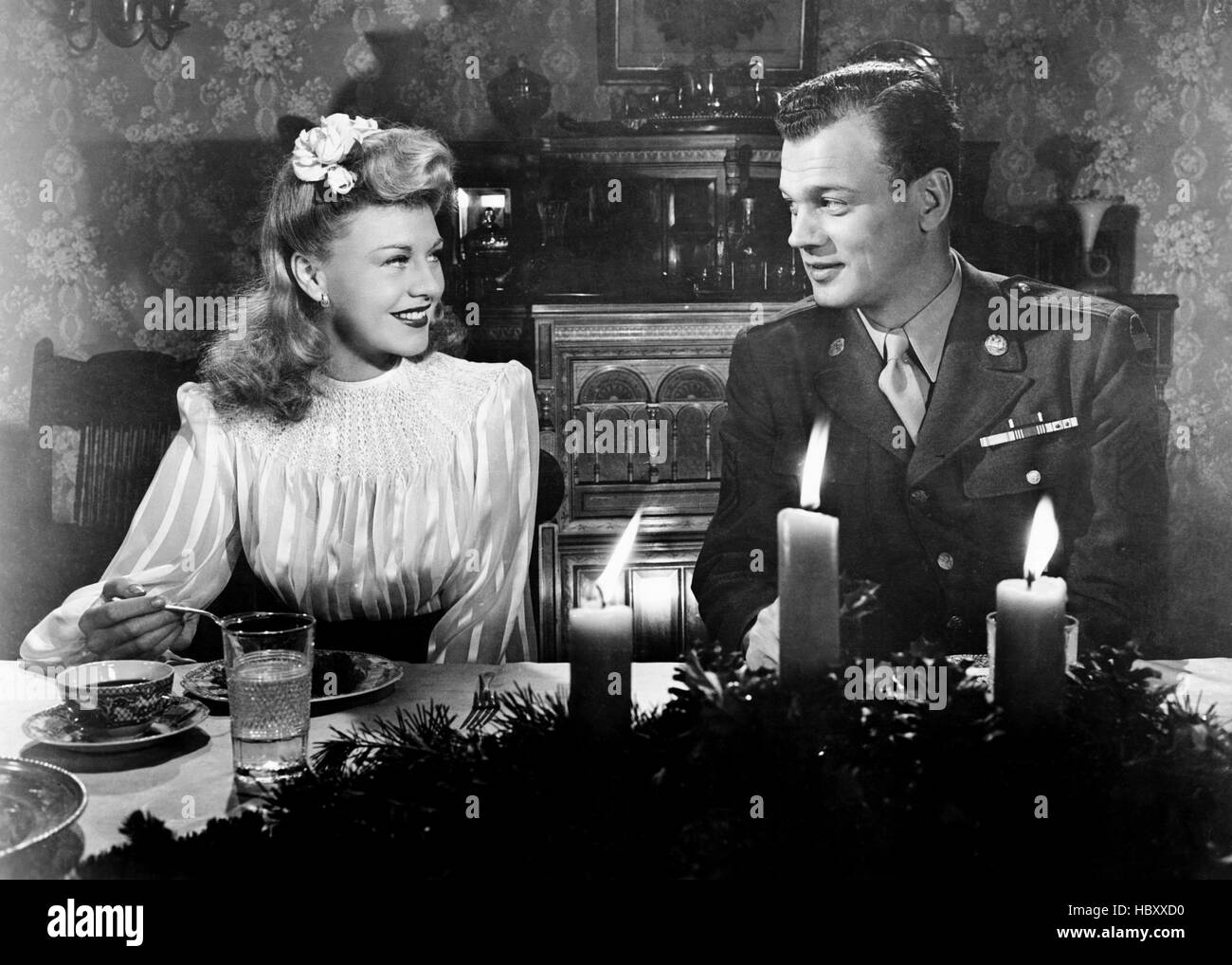 I'LL BE SEEING YOU, from left, Ginger Rogers, Joseph Cotten, 1944 Stock