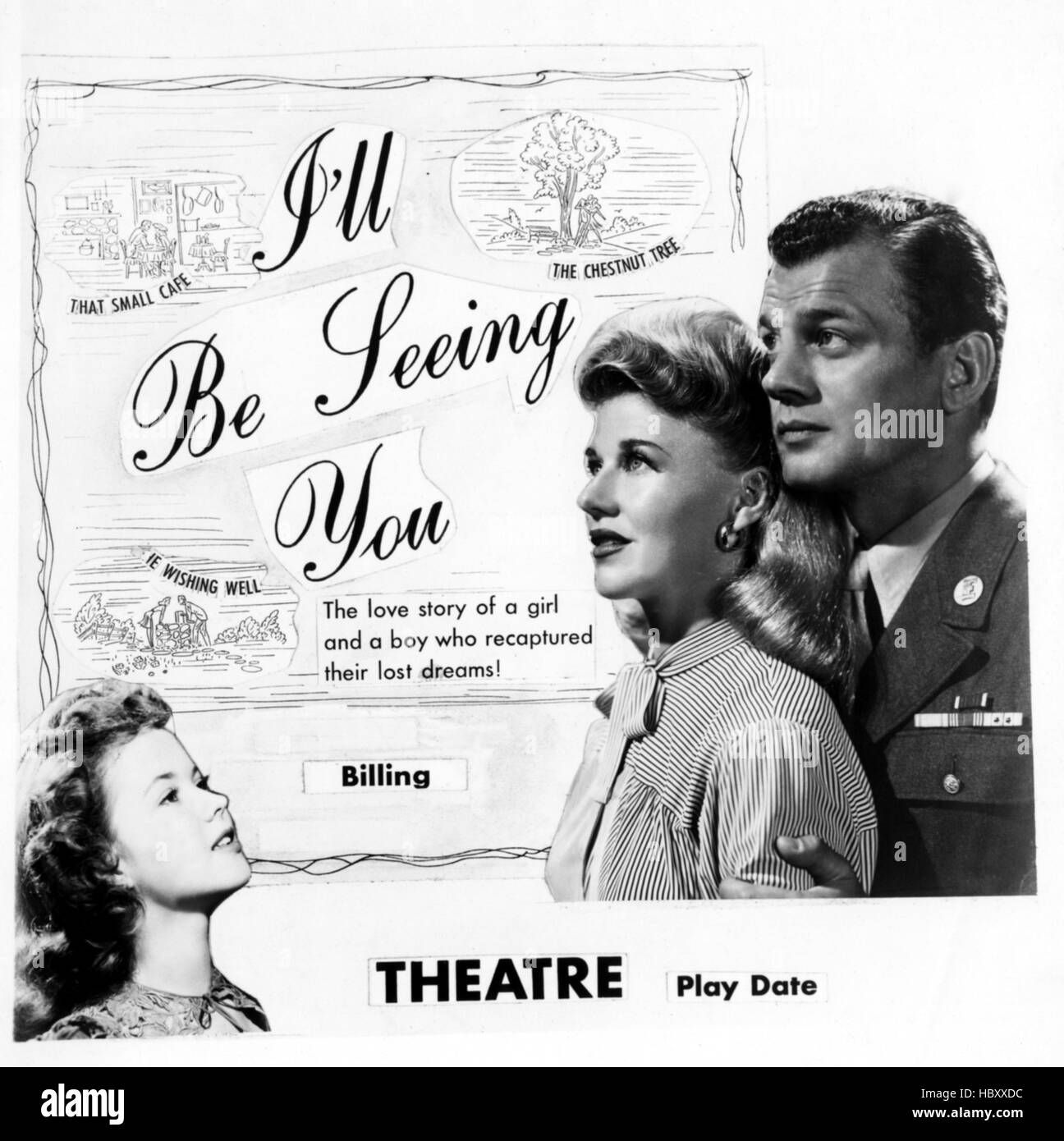 I'LL BE SEEING YOU, Shirley Temple, Ginger Rogers, Joseph Cotten, 1944