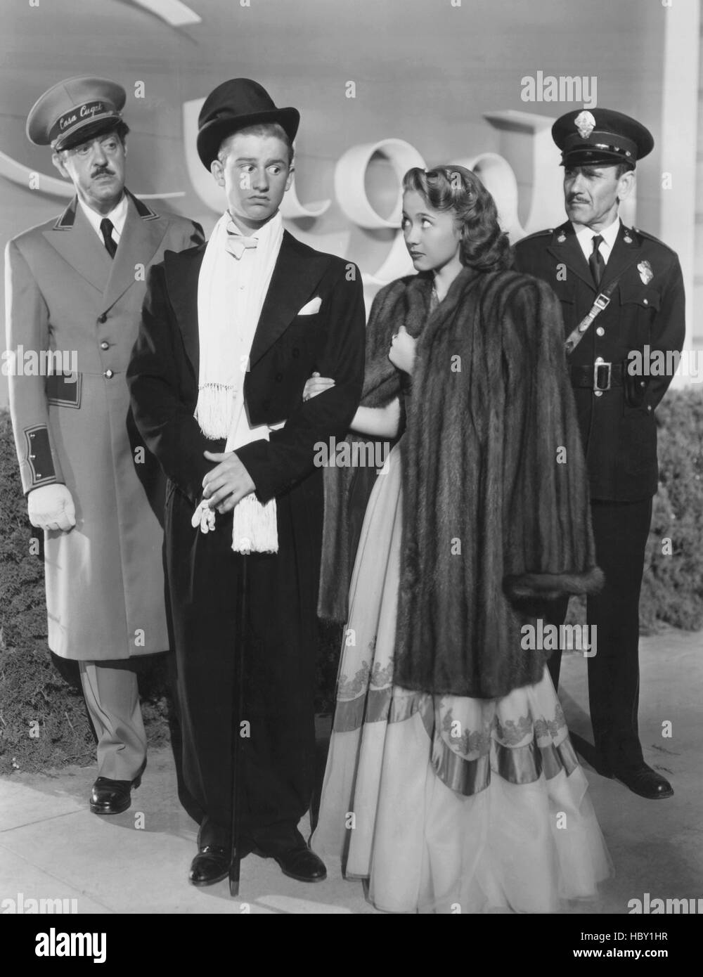 HOLIDAY IN MEXICO, center from left Roddy McDowall, Jane Powell, 1946