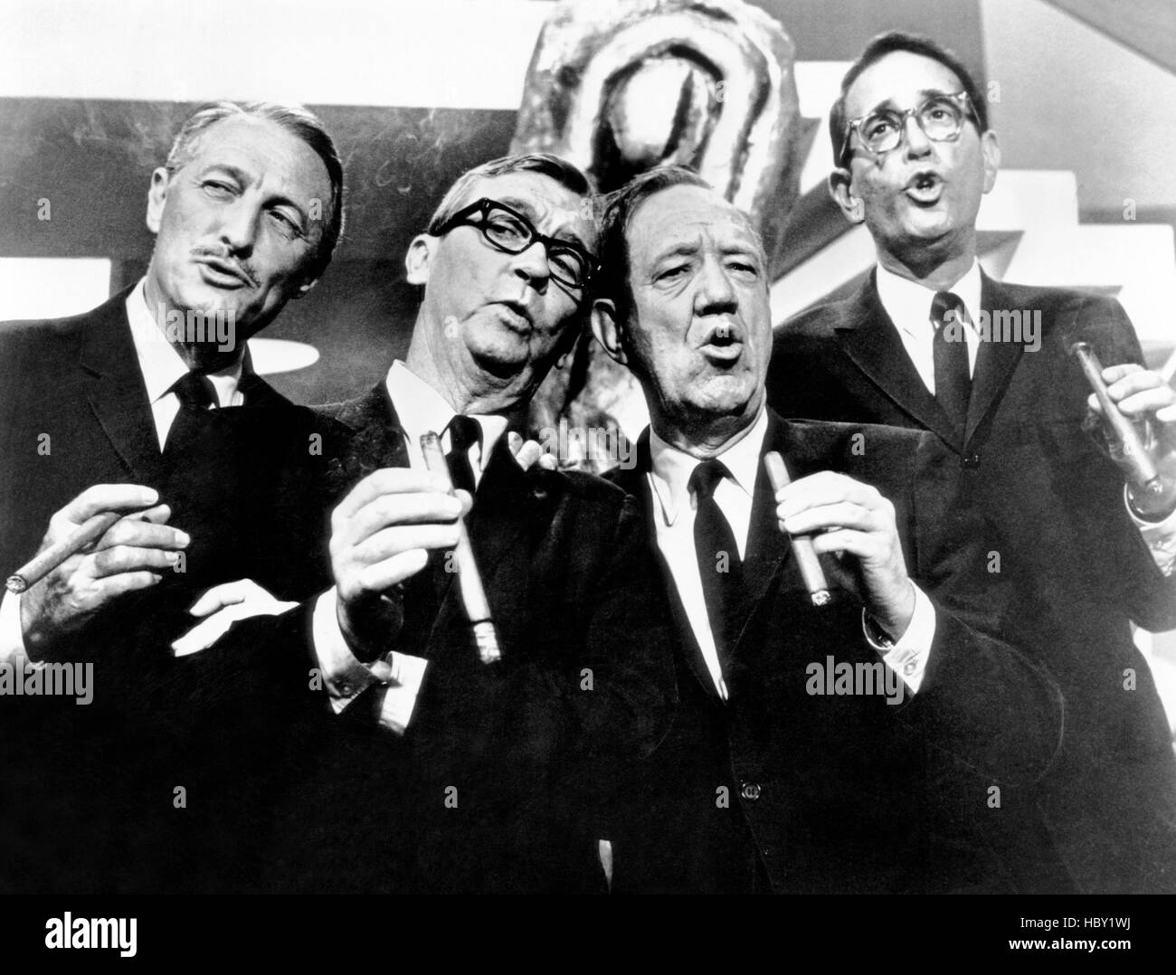 HOW TO SUCCEED IN BUSINESS WITHOUT REALLY TRYING, from left, John