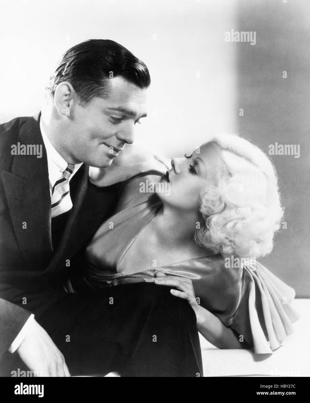 HOLD YOUR MAN, from left, Clark Gable, Jean Harlow, 1933 Stock Photo ...