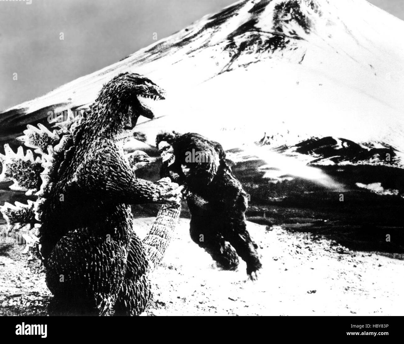 KING KONG VS. GODZILLA, Godzilla, King Kong, 1963, fight Stock Photo
