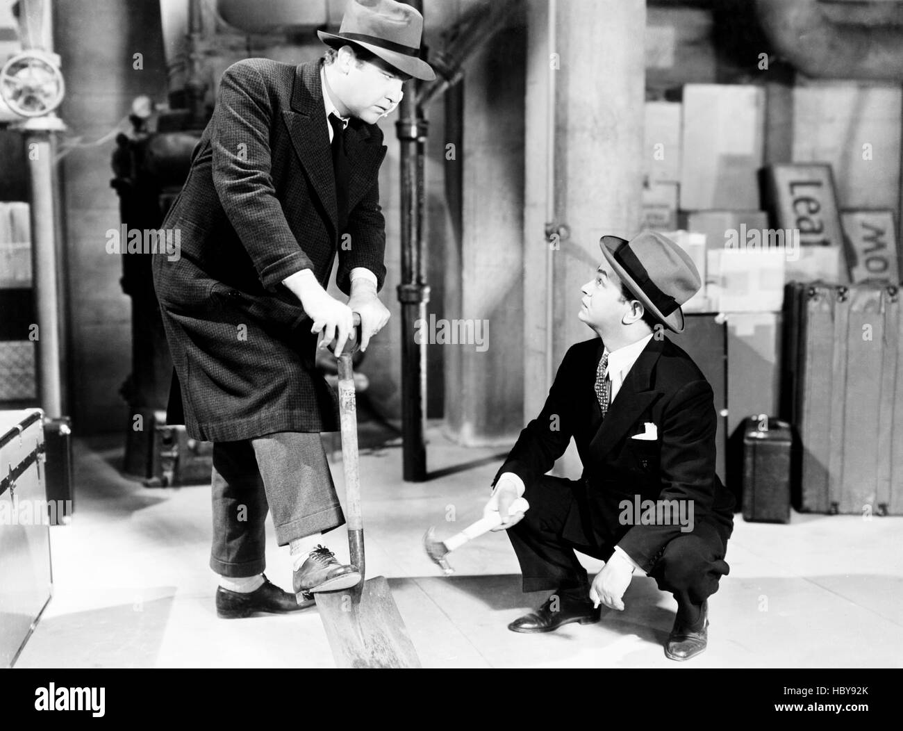 LARCENY INC. from left Broderick Crawford, Edward G. Robinson, 1942