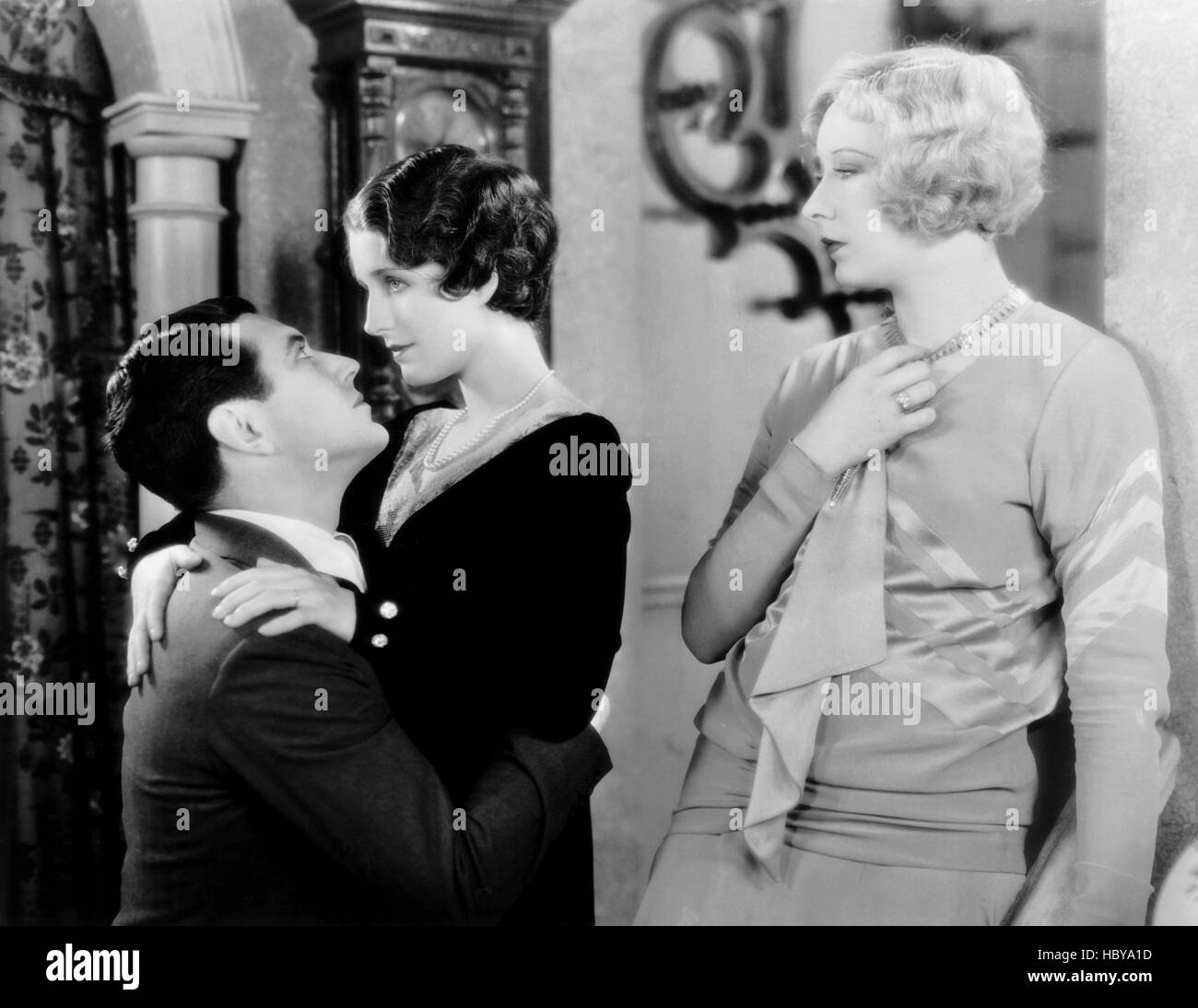 A LADY OF CHANCE, from left, Johnny Mack Brown, Norma Shearer, Gwen Lee ...