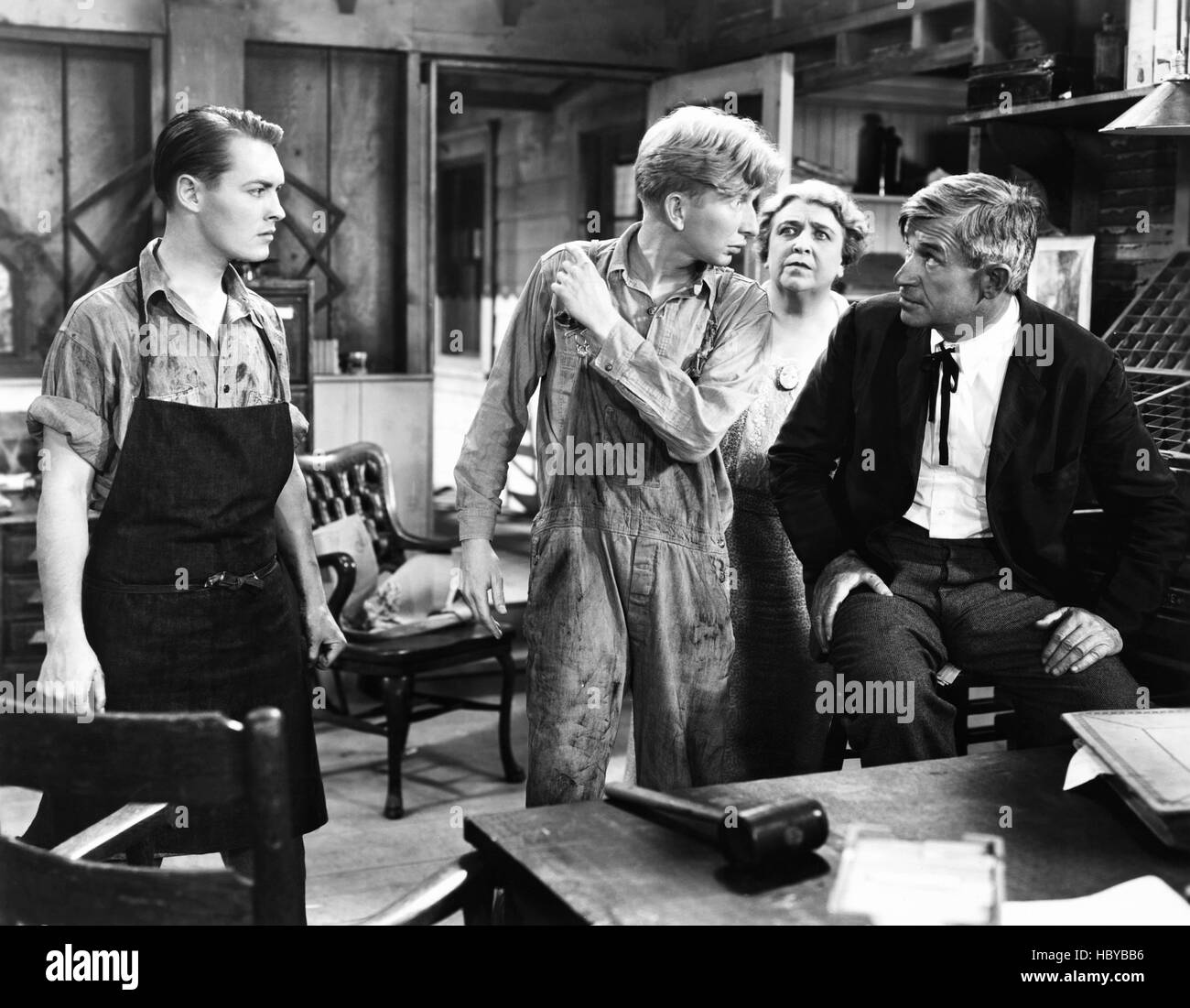 Life Begins At Forty From Left Richard Cromwell Sterling Holloway Jane Darwell Will Rogers 4224