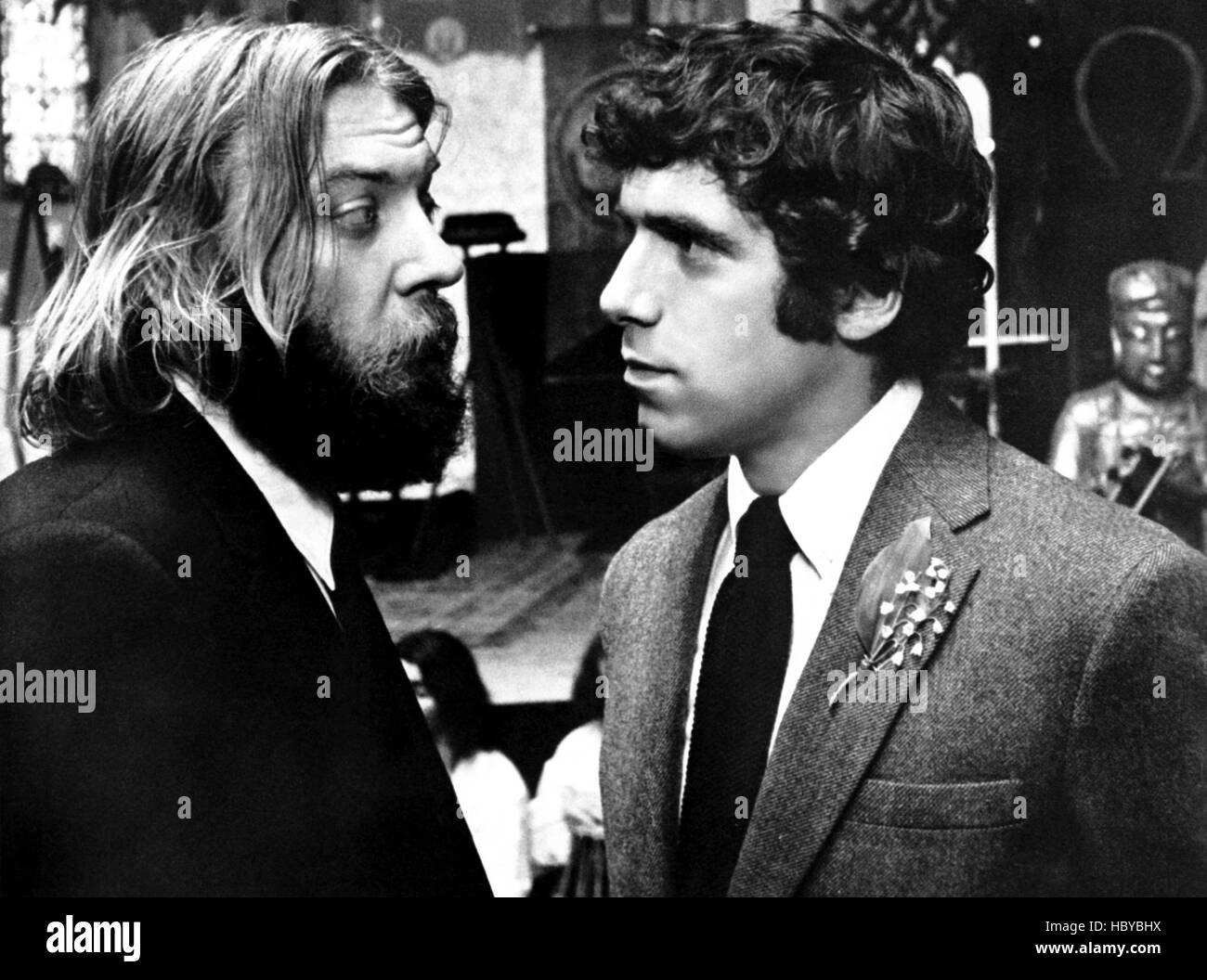 LITTLE MURDERS, from left, Donald Sutherland, Elliott Gould, 1971, TM and copyright ©20th Century Fox Film Corp. All rights Stock Photo