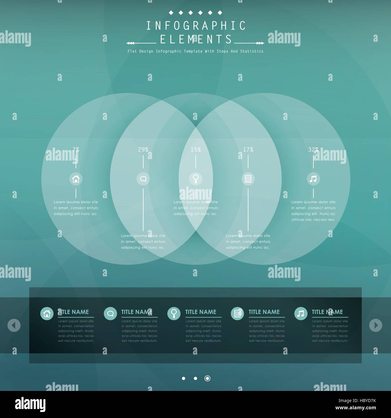 vector abstract flat design infographic elements Stock Vector Image ...