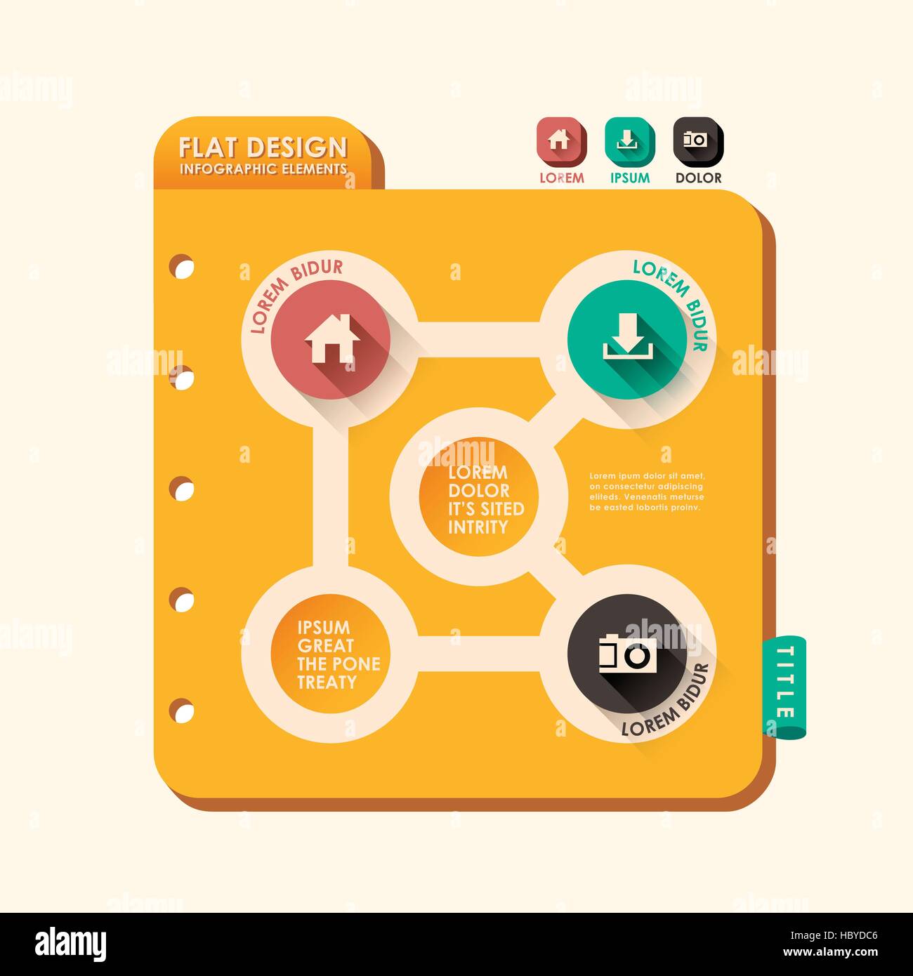vector abstract flat design infographic elements Stock Vector Image ...