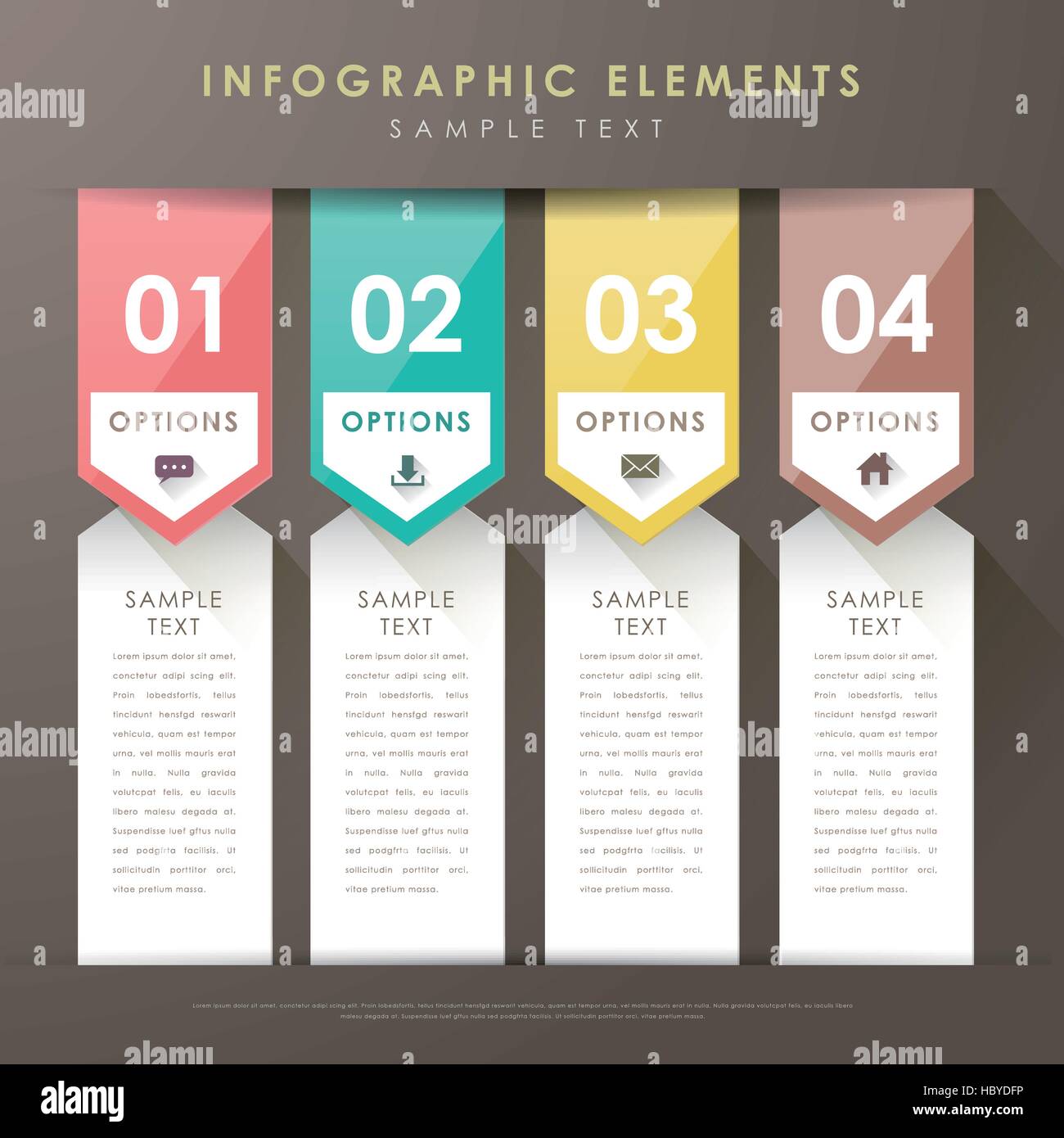 vector abstract flat design infographic elements Stock Vector Image ...
