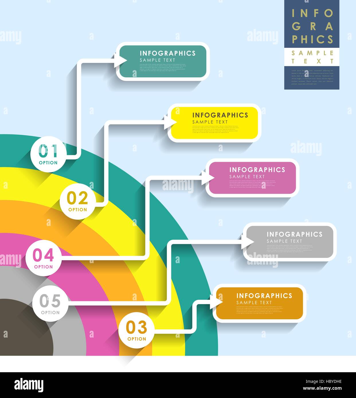 vector abstract flat design infographic elements Stock Vector Image ...