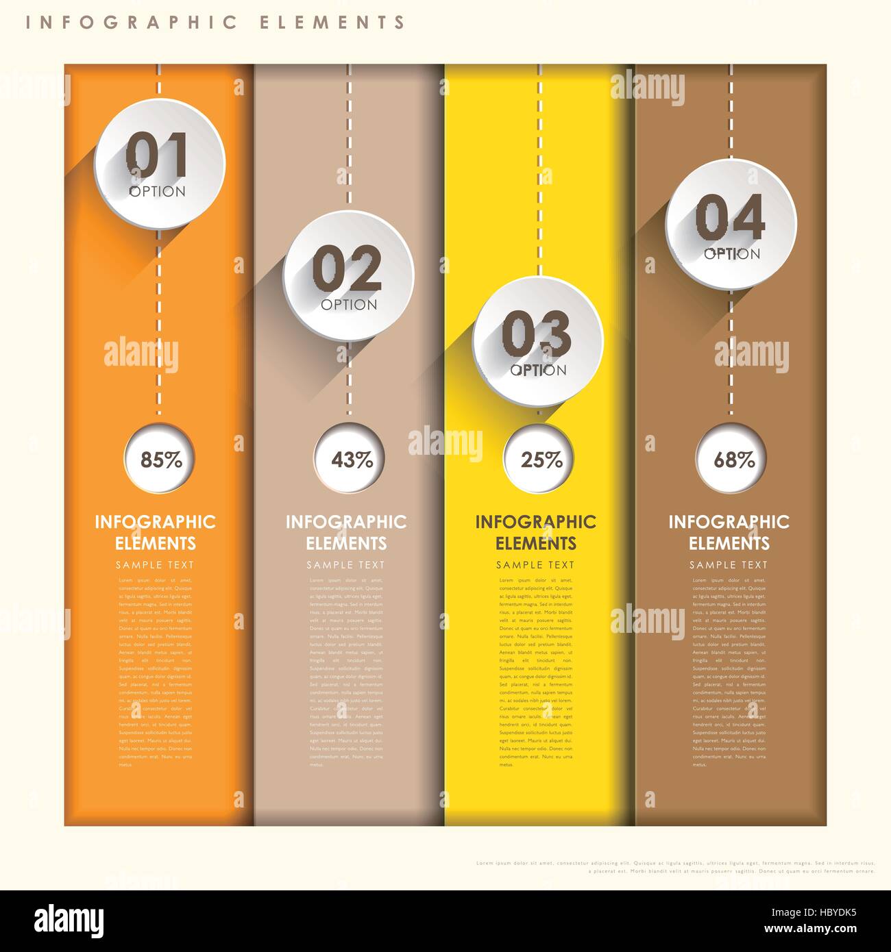 vector abstract flat design infographic elements Stock Vector Image ...