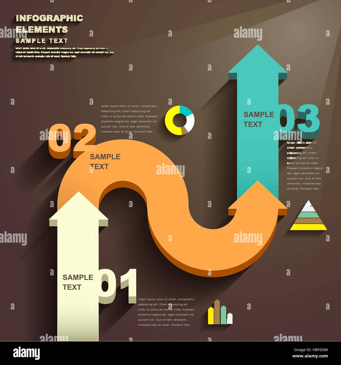 vector abstract flat design infographic elements Stock Vector Image ...