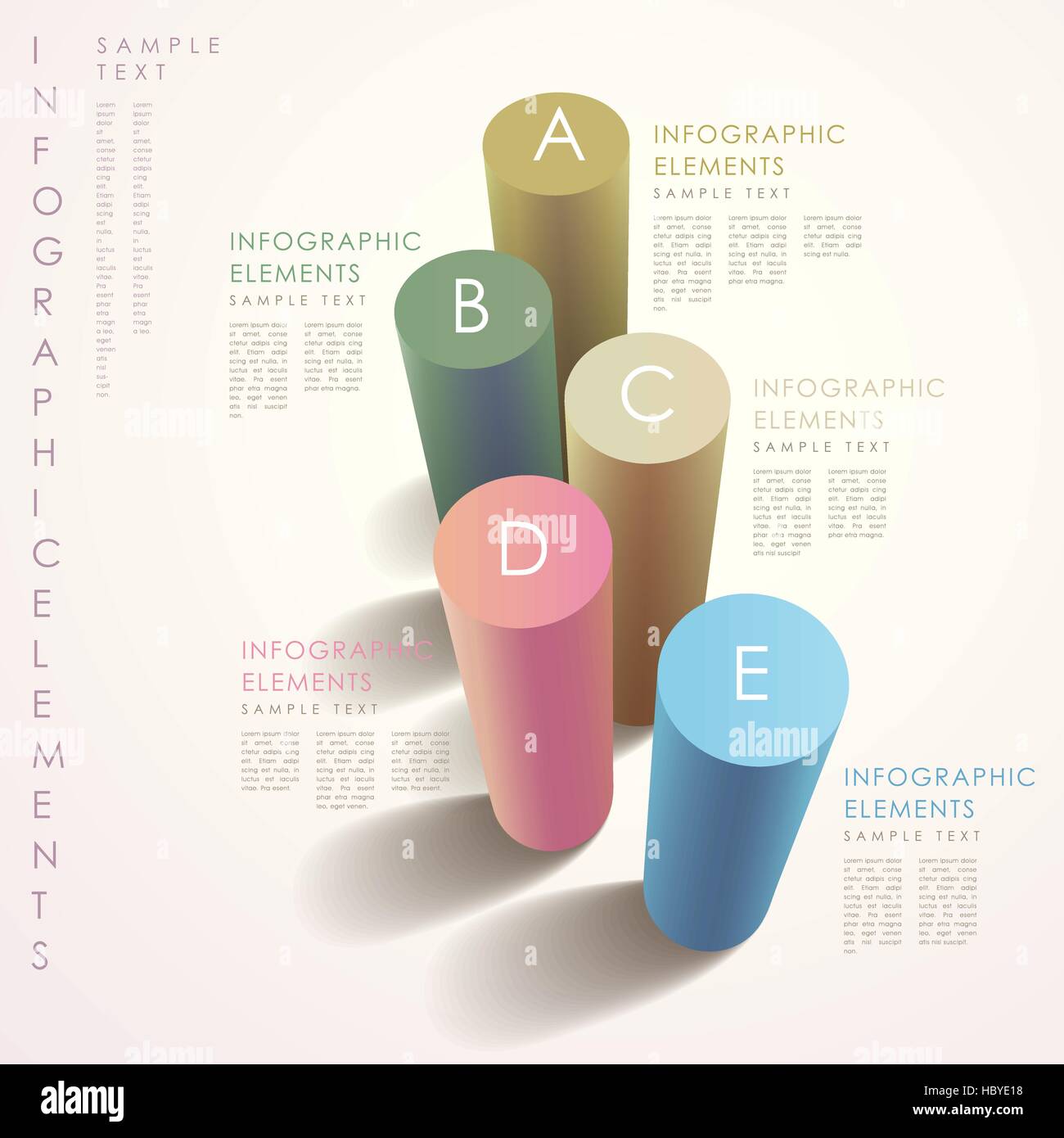 vector abstract 3d paper infographic elements Stock Vector Image & Art ...