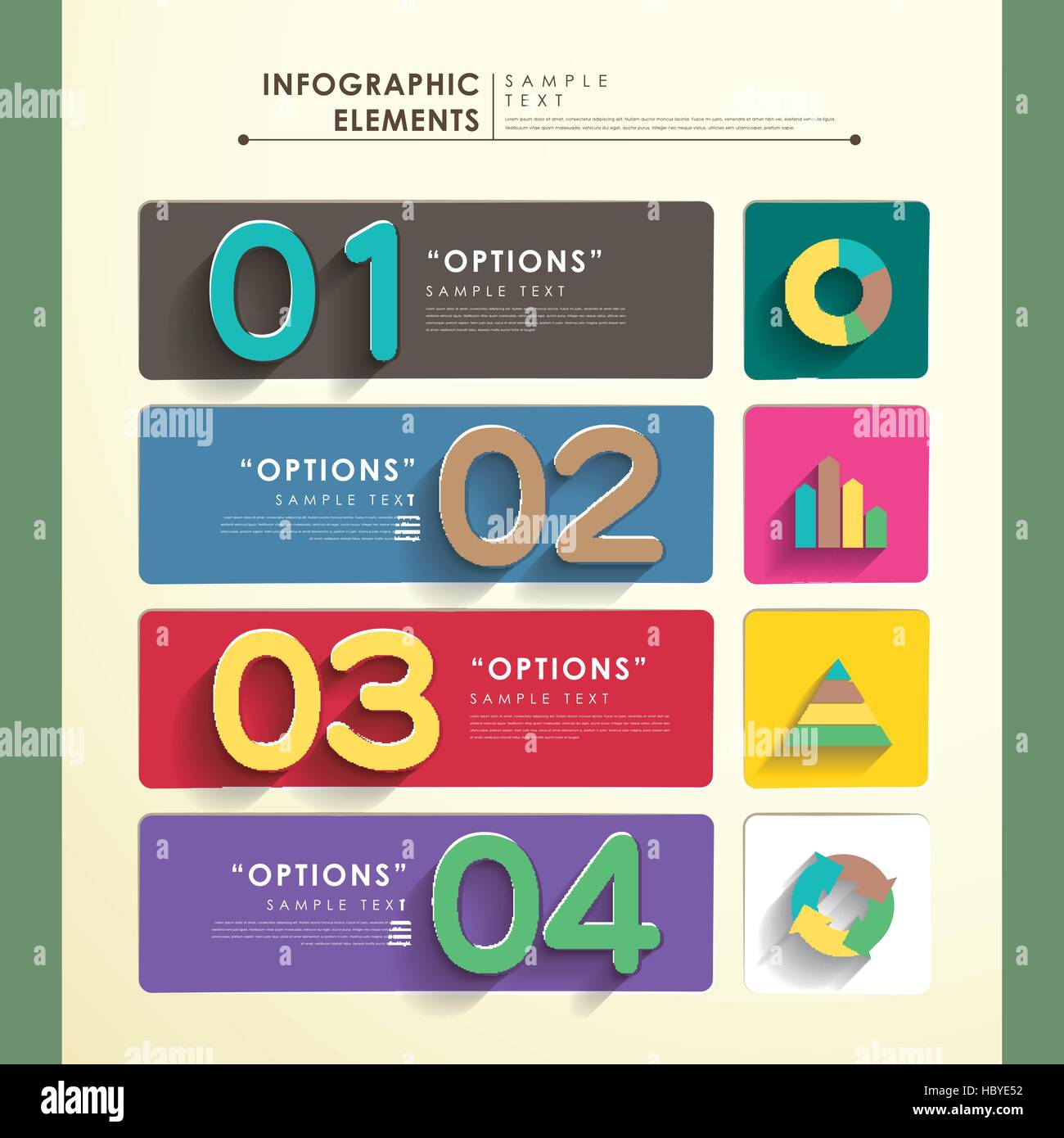 vector abstract flat design infographic elements Stock Vector Image ...