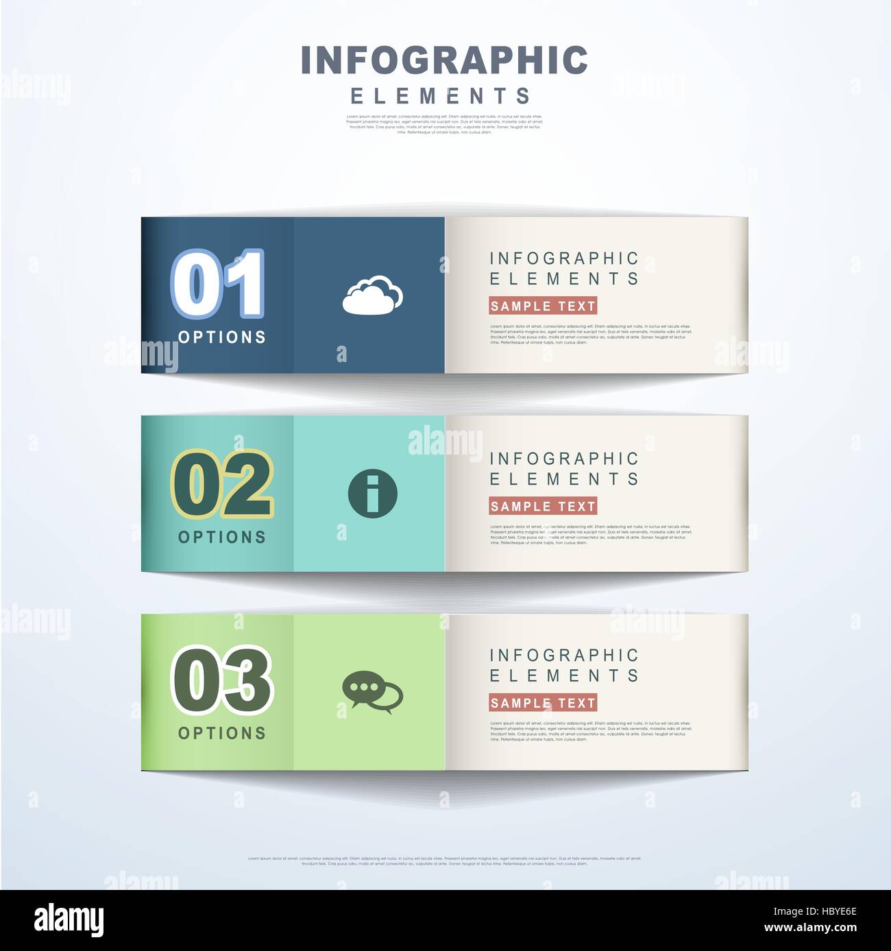 vector abstract 3d paper infographic elements Stock Vector Image & Art ...