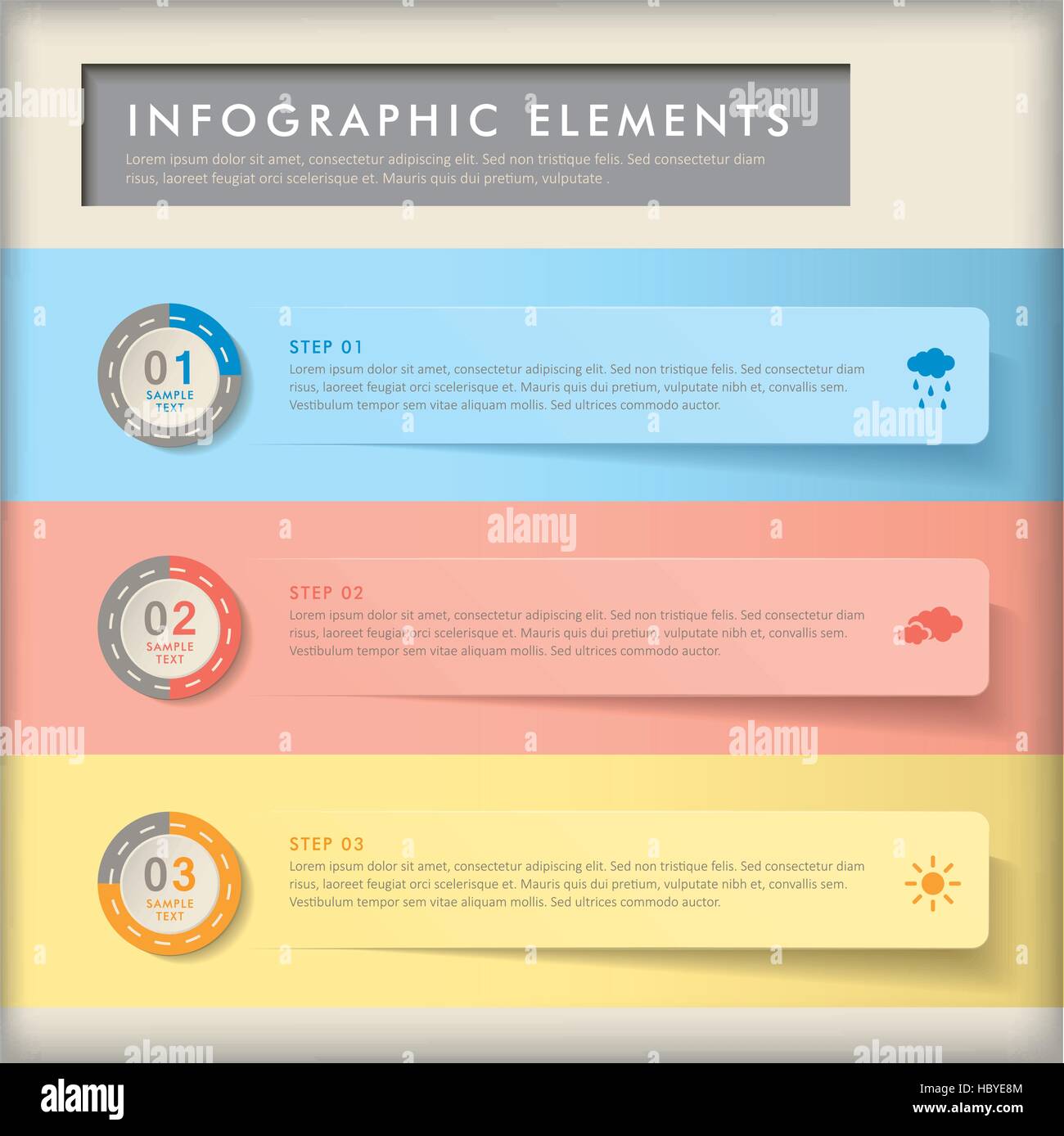 vector abstract flat design infographic elements Stock Vector Image ...