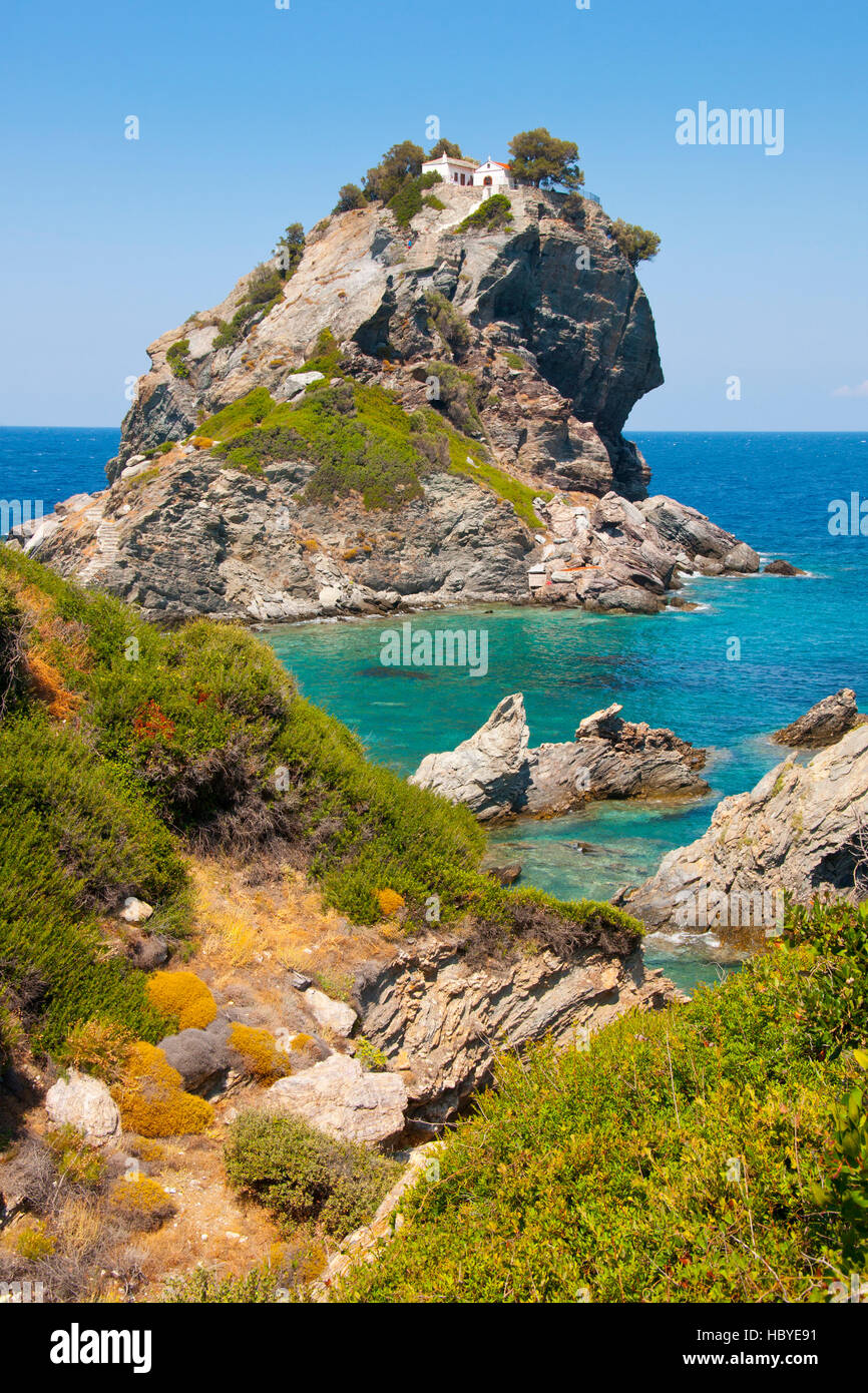 Sporades greece church hi-res stock photography and images - Alamy