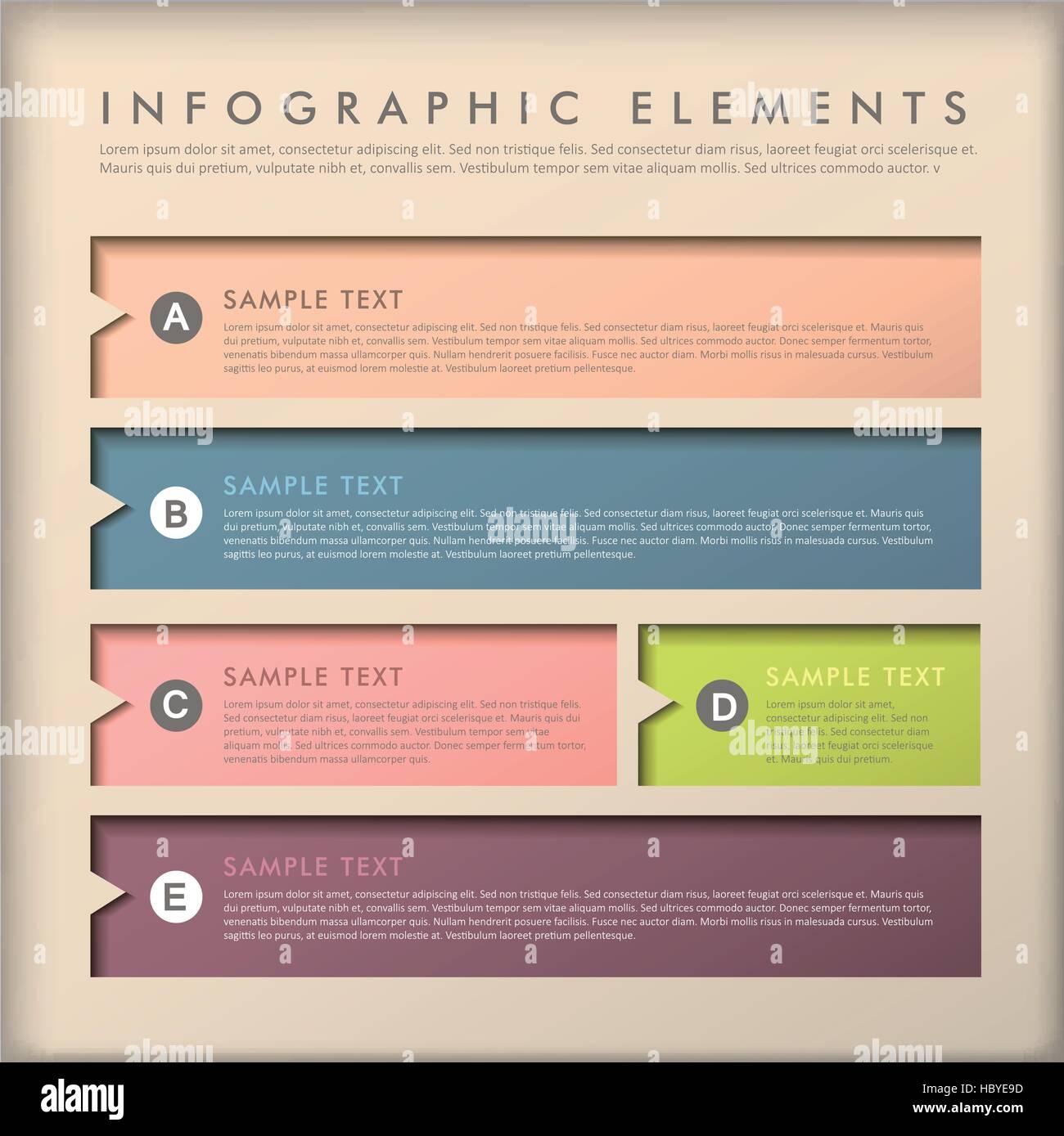 vector abstract flat design infographic elements Stock Vector Image ...