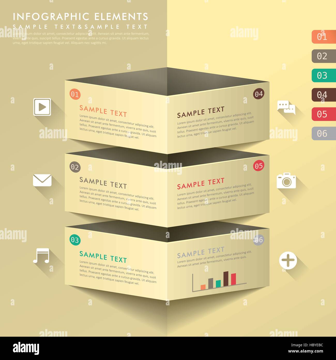 vector abstract flat design infographic elements Stock Vector Image ...