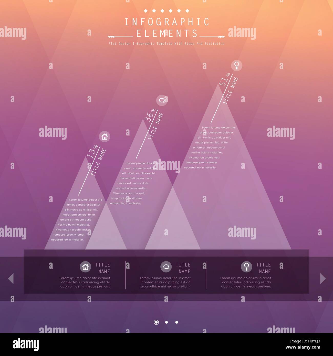 vector abstract flat design infographic elements Stock Vector Image ...