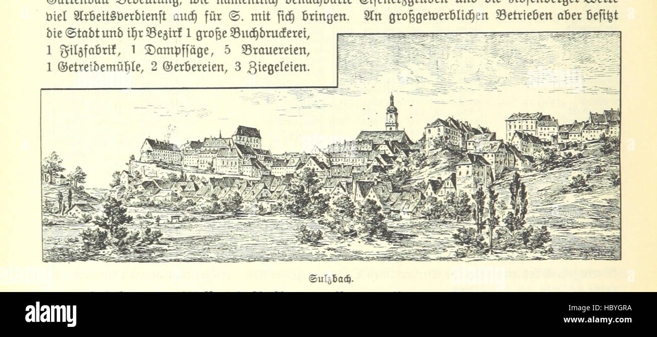 Image taken from page 888 of 'Geographisch-historisches Handbuch von Bayern' Image taken from page 888 of 'Geographisch-historisches Handbuch von Bayern' Stock Photo